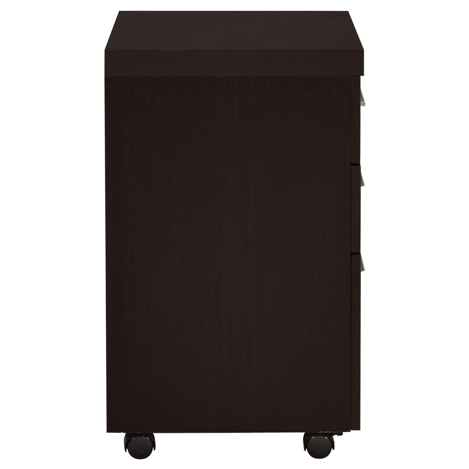 Skeena Cappuccino 3-Drawer Mobile Storage Cabinet - 800903 - Bien Home Furniture &amp; Electronics