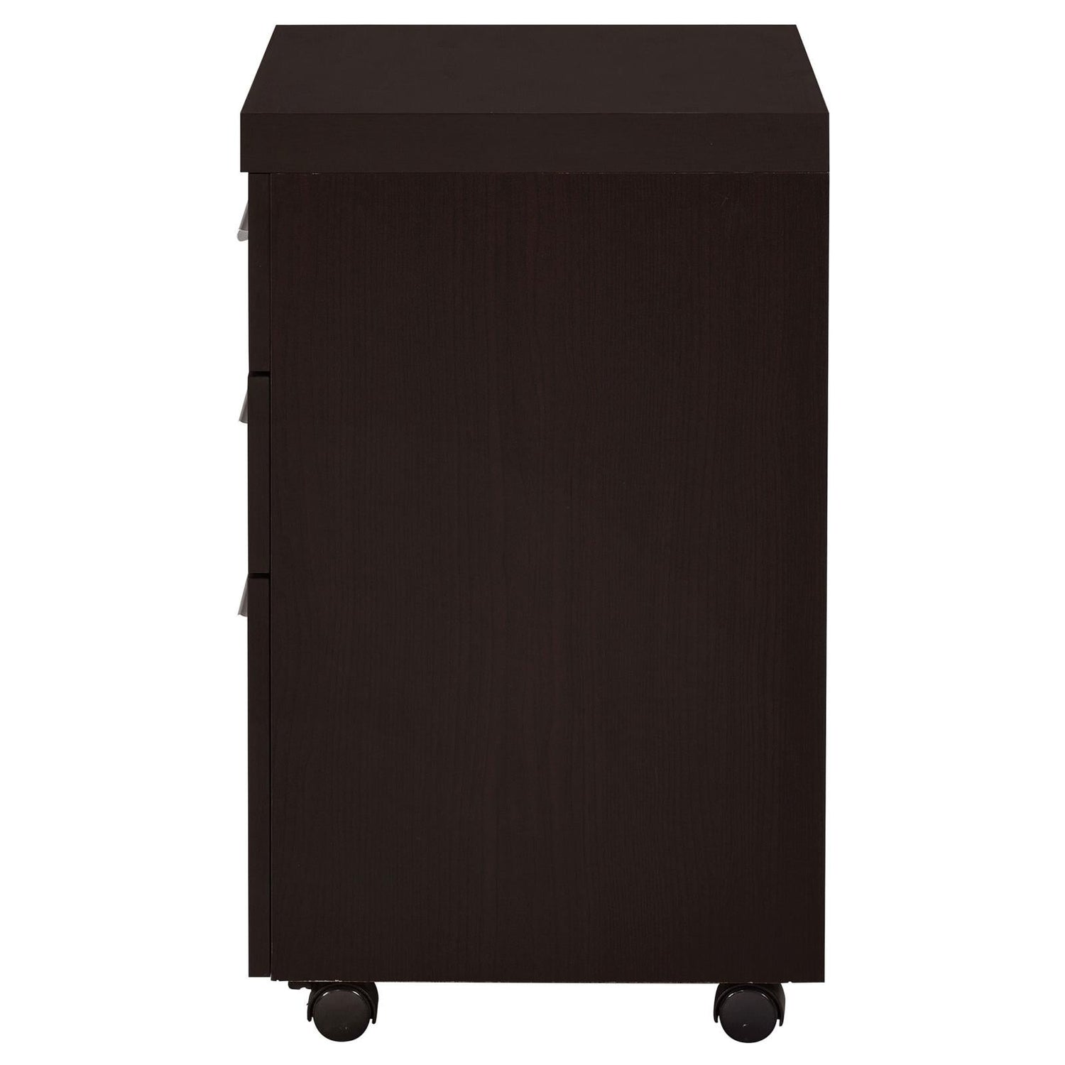 Skeena Cappuccino 3-Drawer Mobile Storage Cabinet - 800903 - Bien Home Furniture &amp; Electronics