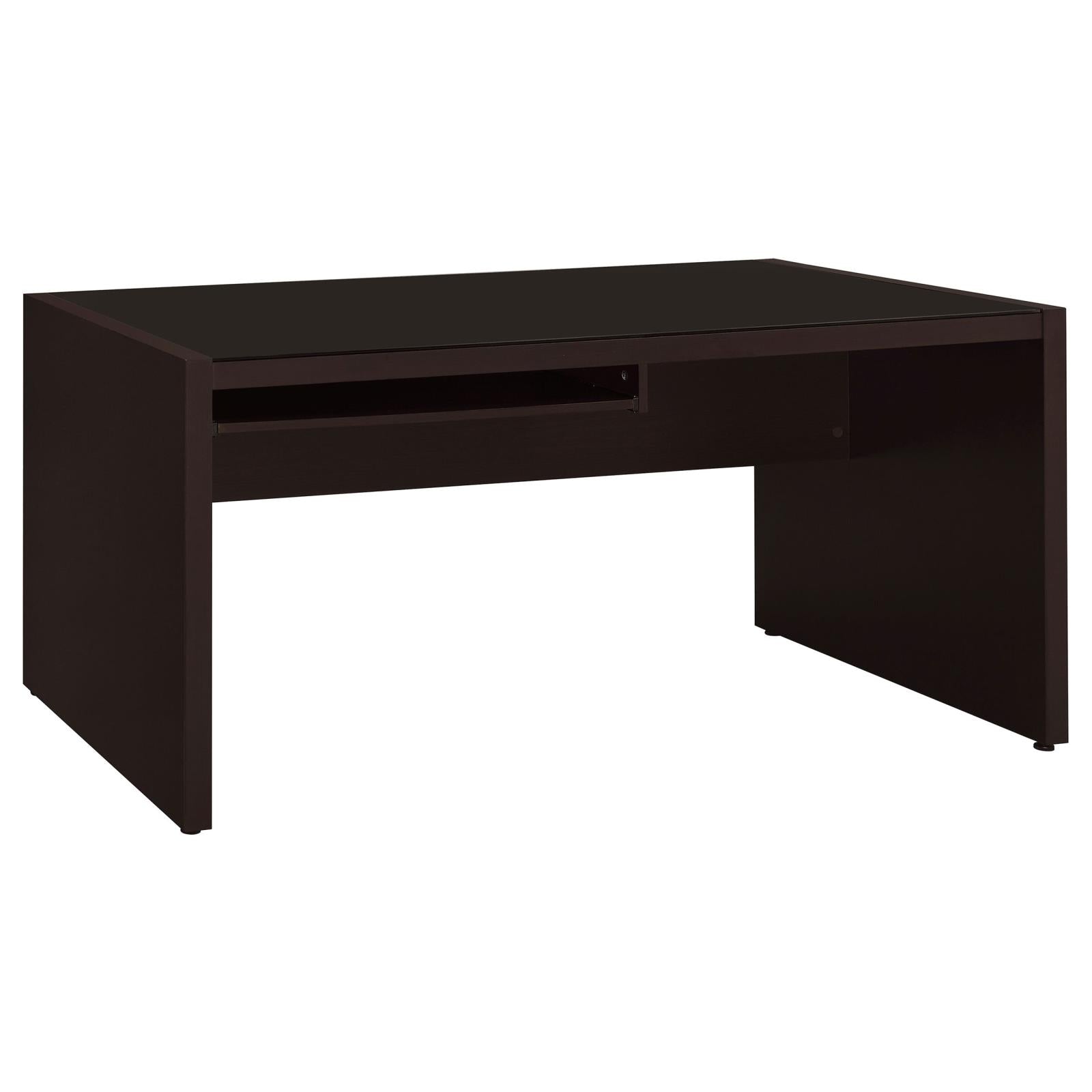 Skeena Cappuccino Computer Desk with Keyboard Drawer - 800901 - Bien Home Furniture &amp; Electronics