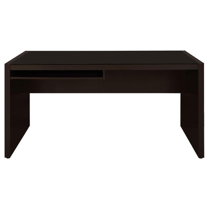 Skeena Cappuccino Computer Desk with Keyboard Drawer - 800901 - Bien Home Furniture &amp; Electronics