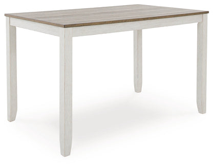 Skempton White/Light 7-Piece Brown Counter Height Set - D394-423 - Bien Home Furniture &amp; Electronics