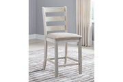 Skempton White/Light Brown Counter Height Chair, Set of 2 - D394-124 - Bien Home Furniture & Electronics