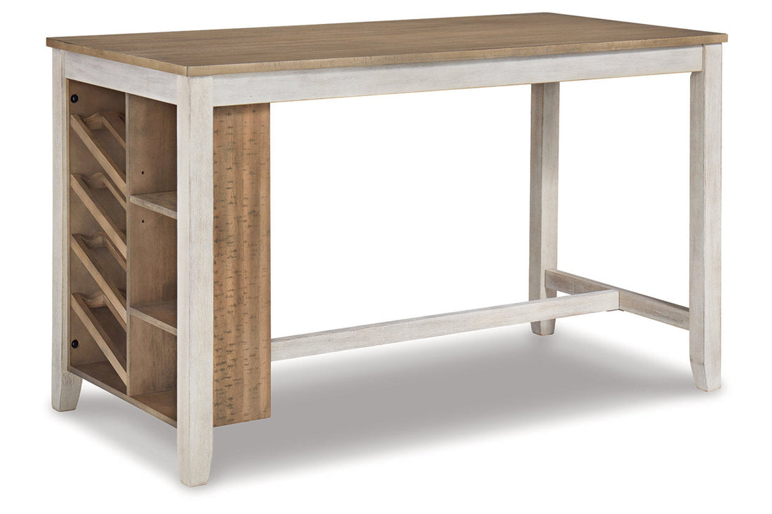 Skempton White/Light Brown Counter Height Dining Table - D394-32 - Bien Home Furniture & Electronics