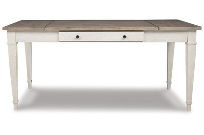 Skempton White/Light Brown Dining Table - D394-25 - Bien Home Furniture &amp; Electronics