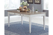 Skempton White/Light Brown Dining Table - D394-25 - Bien Home Furniture & Electronics
