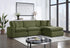 SKY Olive Velvet Modular Sectional - SKY Olive - Bien Home Furniture & Electronics