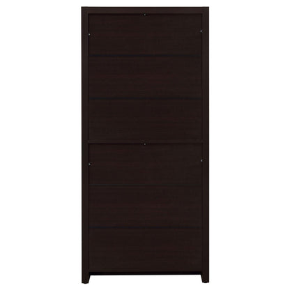 Skylar Cappuccino 5-Shelf Bookcase with Storage Drawer - 800905 - Bien Home Furniture &amp; Electronics