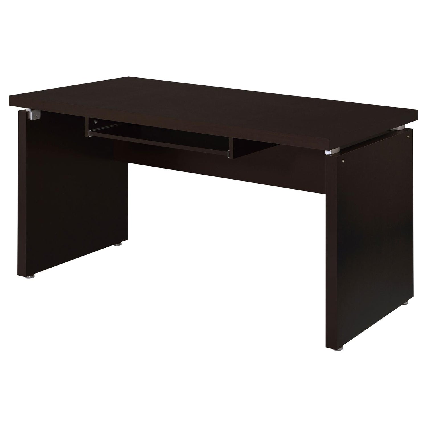 Skylar Cappuccino Computer Desk with Keyboard Drawer - 800891 - Bien Home Furniture &amp; Electronics