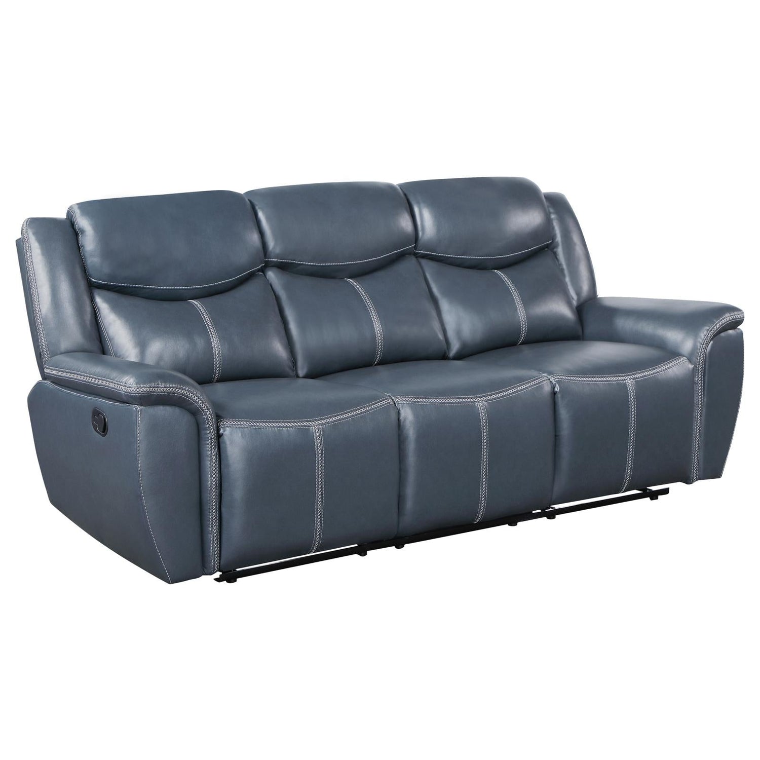 Sloane 2-piece Upholstered Motion Reclining Sofa Set Blue - 610271-S2 - Bien Home Furniture &amp; Electronics