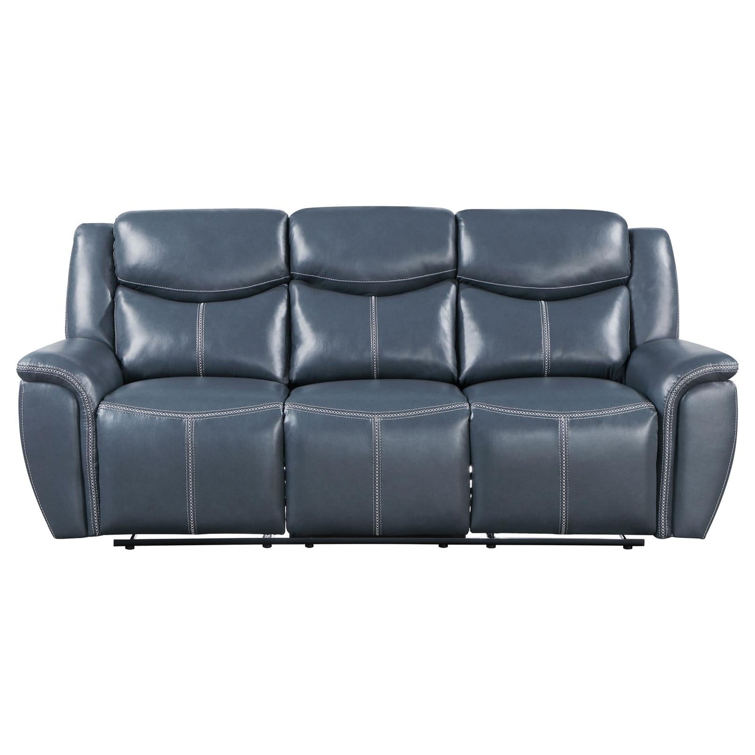 Sloane 2-piece Upholstered Motion Reclining Sofa Set Blue - 610271-S2 - Bien Home Furniture &amp; Electronics