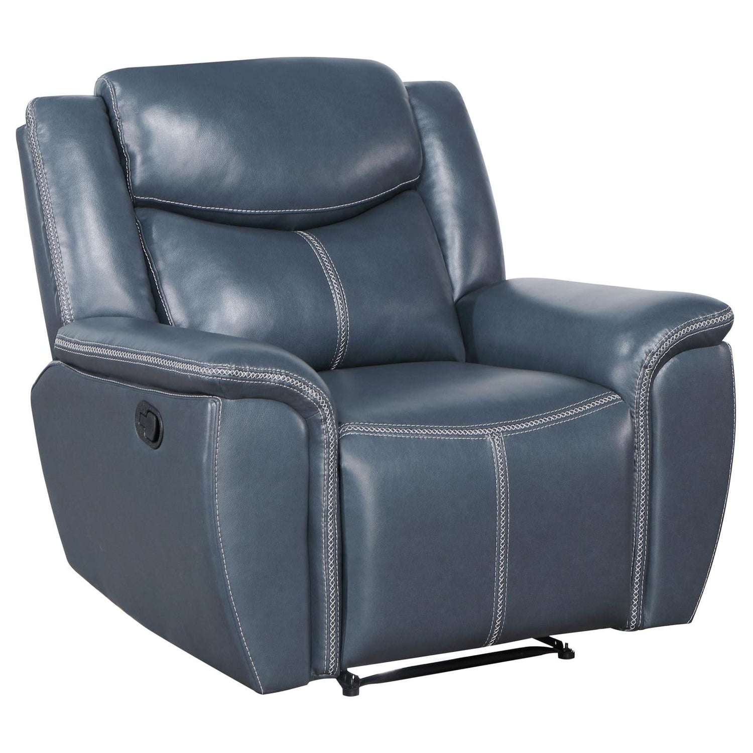 Sloane 3-piece Upholstered Motion Reclining Sofa Set Blue - 610271-S3 - Bien Home Furniture &amp; Electronics
