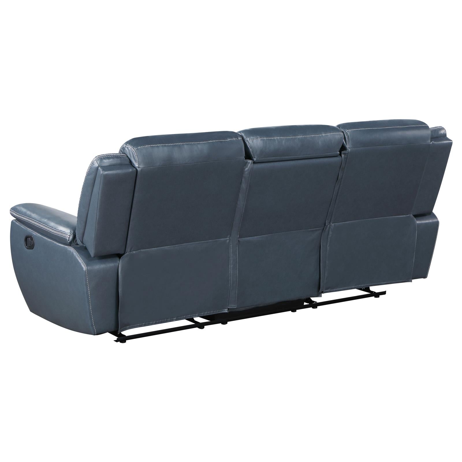 Sloane 3-piece Upholstered Motion Reclining Sofa Set Blue - 610271-S3 - Bien Home Furniture &amp; Electronics