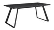 Smith Black/Gunmetal Rectangle Ceramic Top Dining Table - 115231 - Bien Home Furniture & Electronics