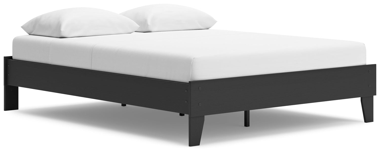 Socalle Black Queen Platform Bed - EB1865-113 - Bien Home Furniture &amp; Electronics