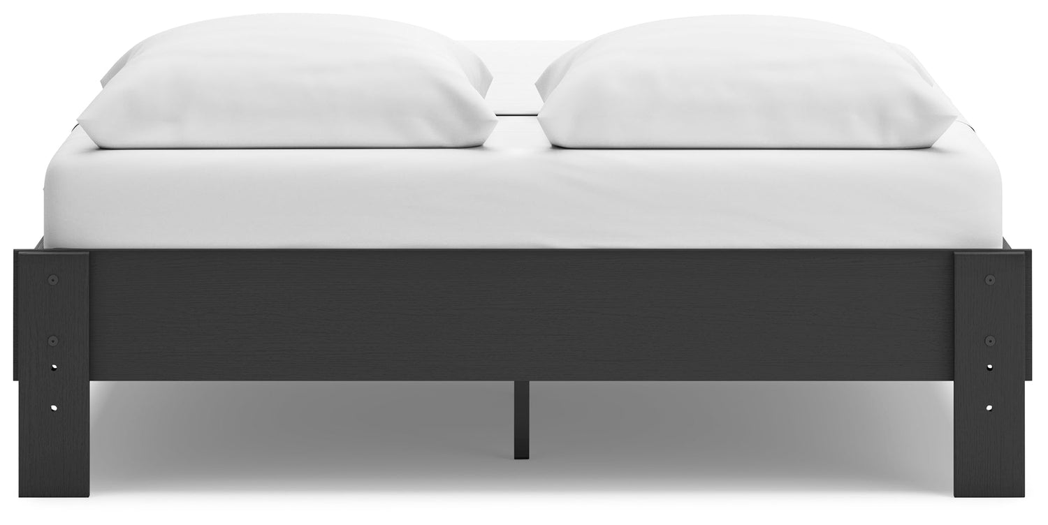 Socalle Black Queen Platform Bed - EB1865-113 - Bien Home Furniture &amp; Electronics