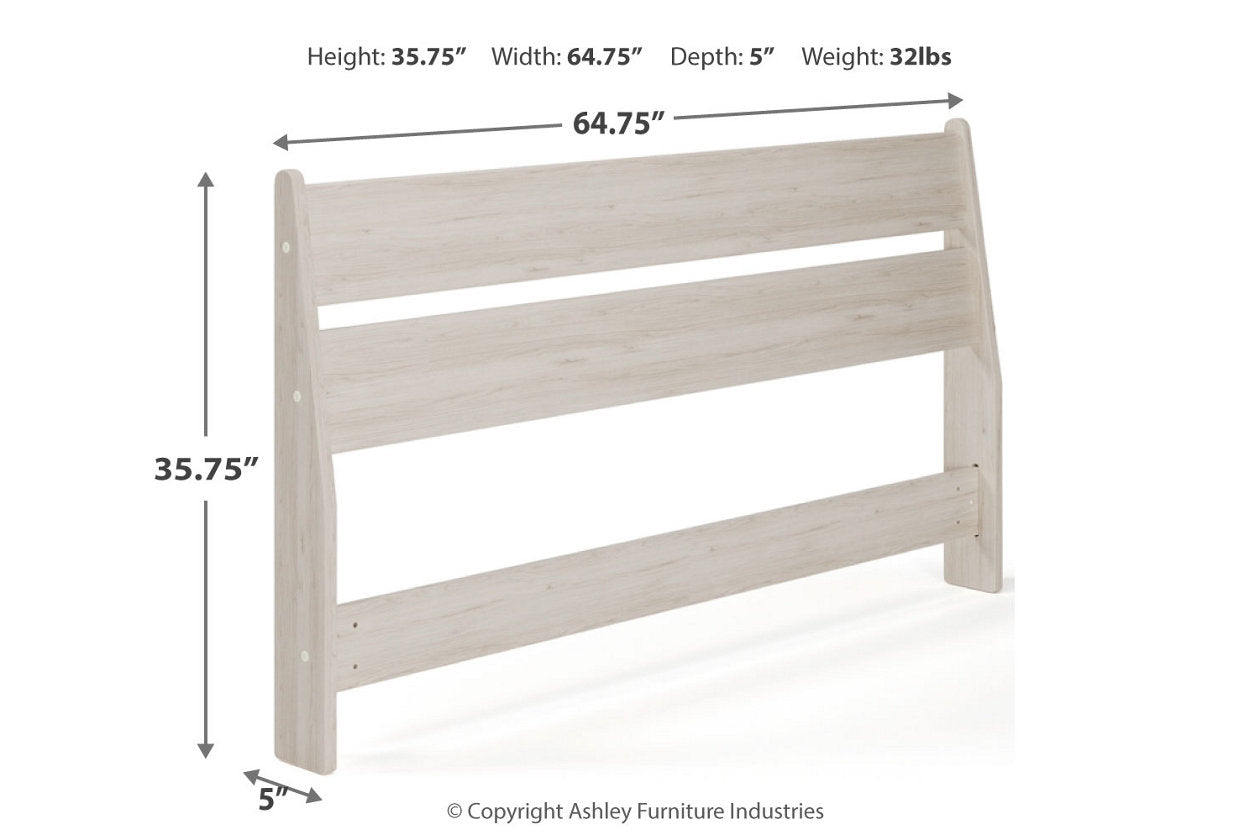 Socalle Light Natural Queen Panel Headboard - EB1864-157 - Bien Home Furniture &amp; Electronics