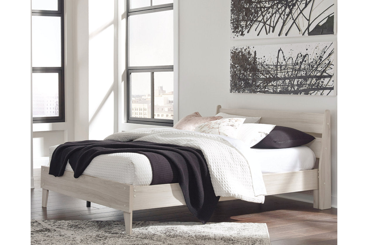 Socalle Natural Queen Panel Platform Bed - SET | EB1864-113 | EB1864-157 - Bien Home Furniture &amp; Electronics