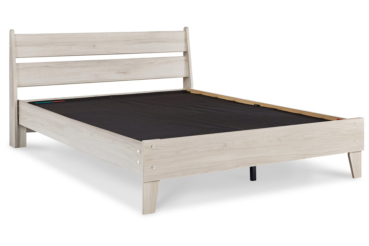 Socalle Natural Queen Panel Platform Bed - SET | EB1864-113 | EB1864-157 - Bien Home Furniture &amp; Electronics