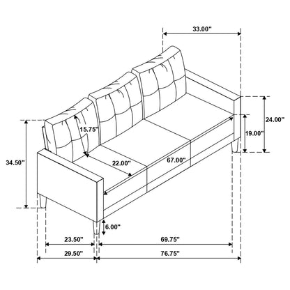 SOFA 3 PC SET - 506781-S3 - Bien Home Furniture &amp; Electronics