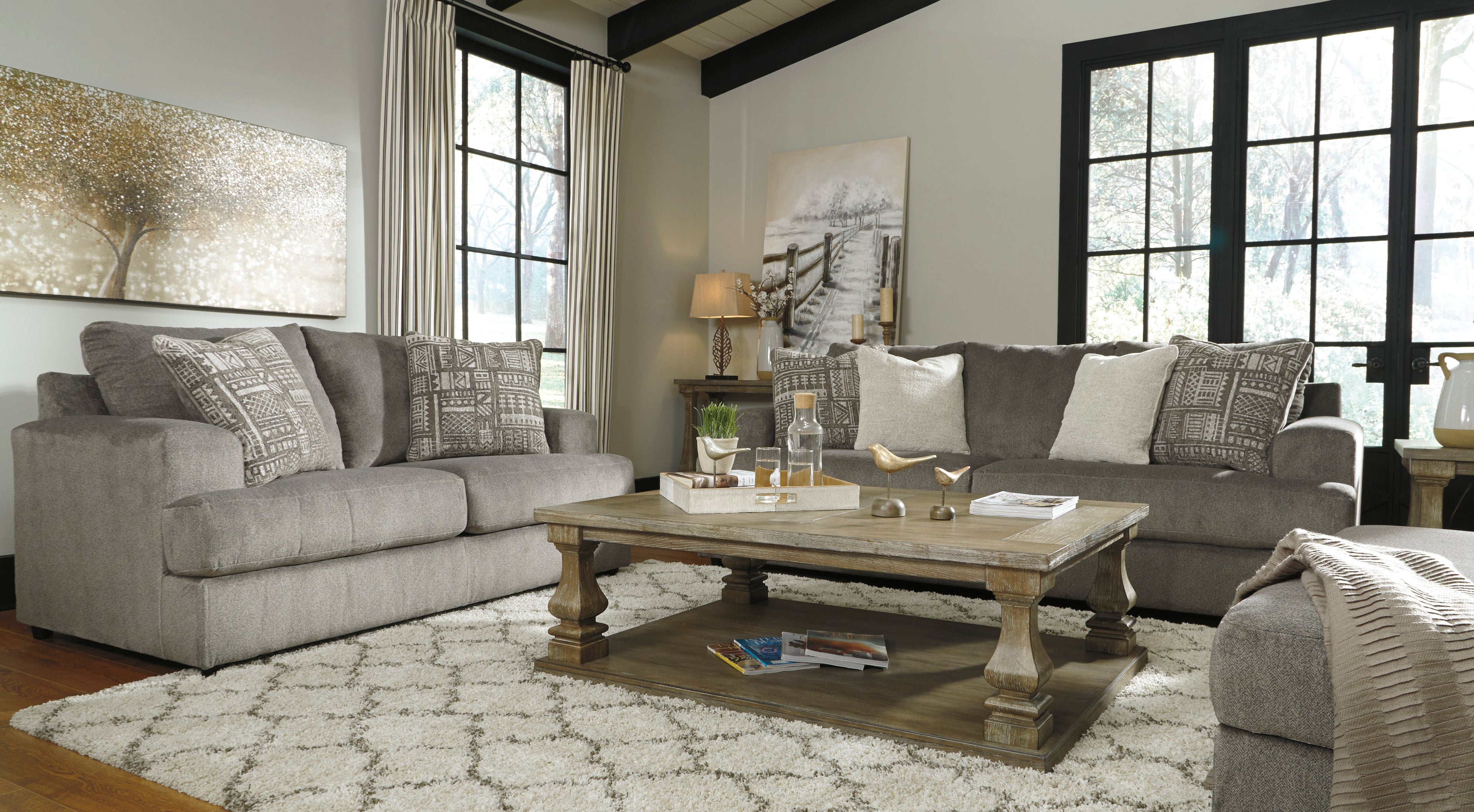 Soletren Ash Living Room Set - SET | 9510338 | 9510335 - Bien Home Furniture &amp; Electronics