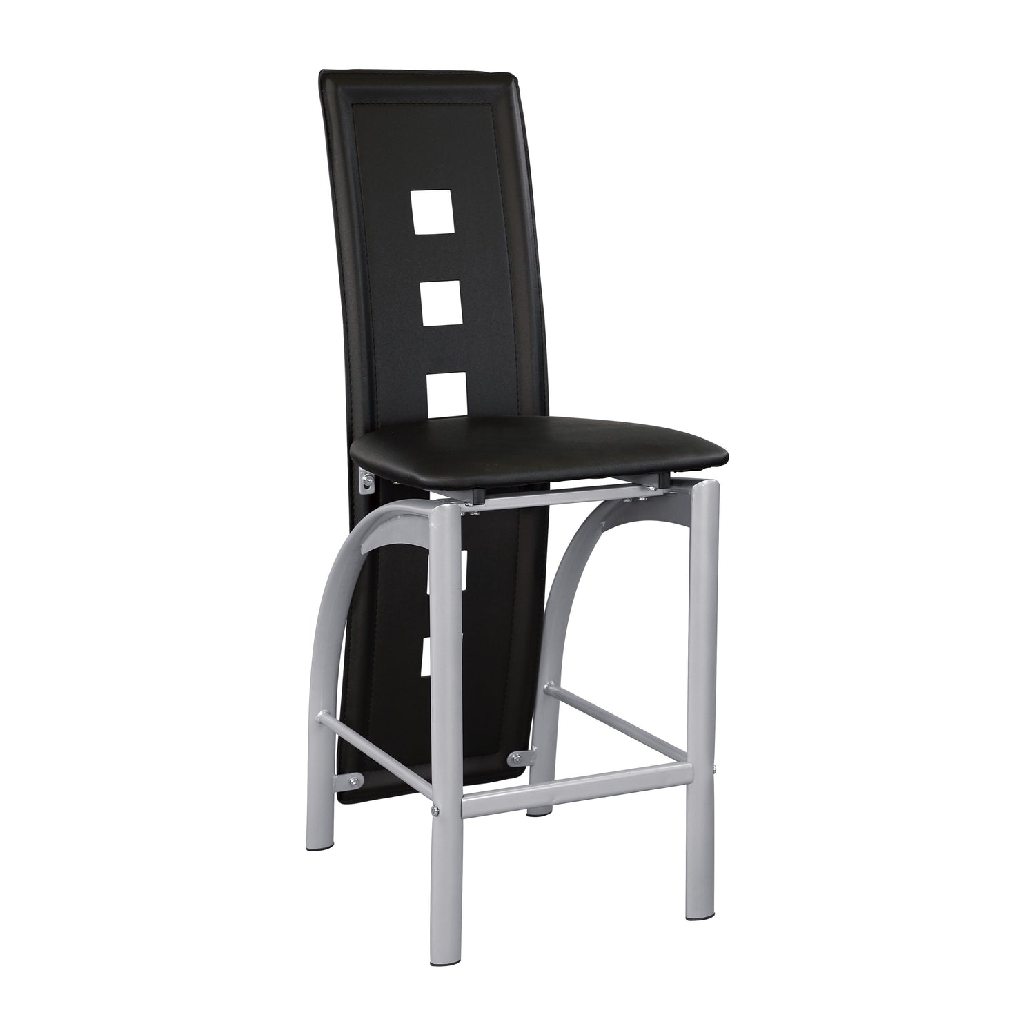 Sona Black/Silver Counter Chair, Set of 2 - 5532-24 - Bien Home Furniture &amp; Electronics