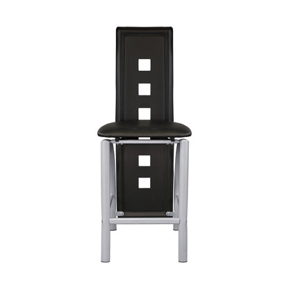 Sona Black/Silver Counter Chair, Set of 2 - 5532-24 - Bien Home Furniture &amp; Electronics
