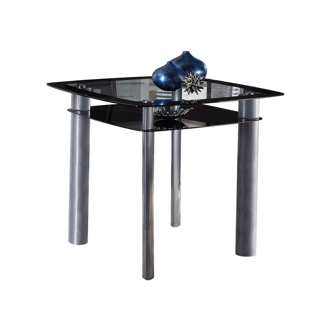 Sona Black/Silver Counter Height Set - SET | 5532-36 | 5532-36B | 5532-24(3) - Bien Home Furniture &amp; Electronics