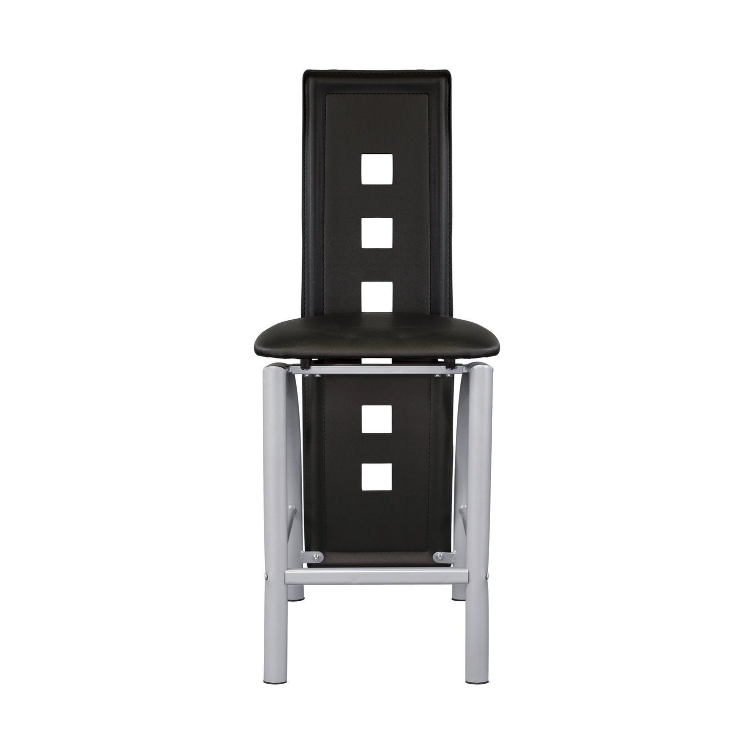Sona Black/Silver Counter Height Set - SET | 5532-36 | 5532-36B | 5532-24(3) - Bien Home Furniture &amp; Electronics