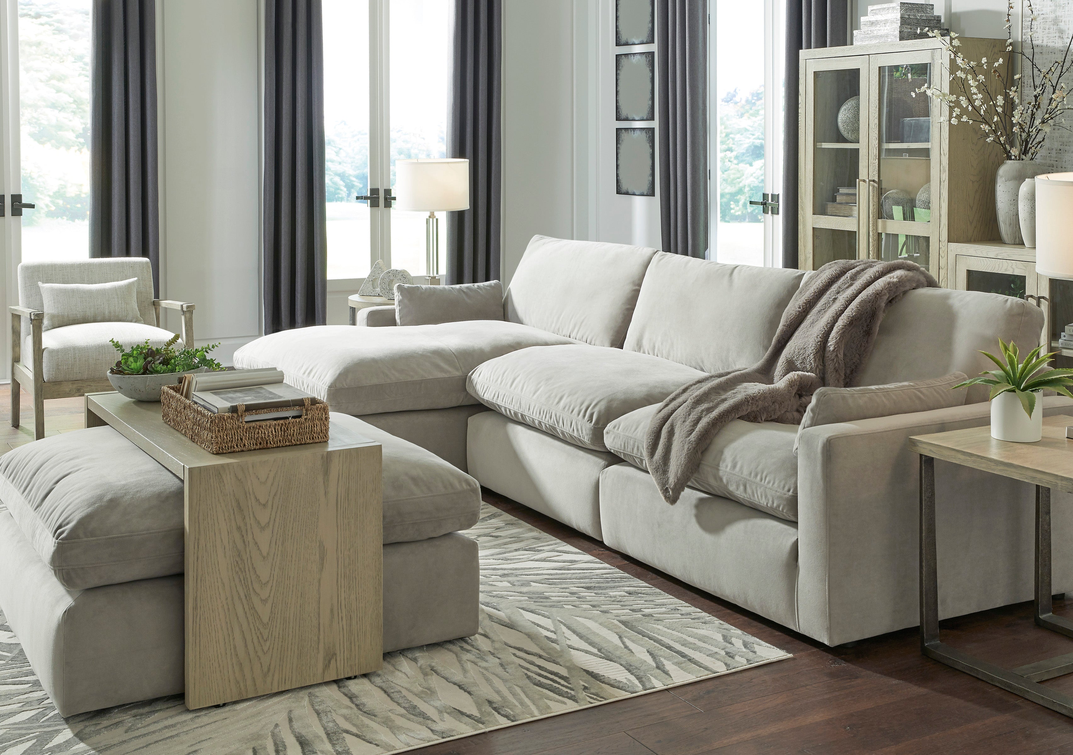 Sophie Gray LAF Sofa Chaise - SET | 1570516 | 1570565 | 1570546 - Bien Home Furniture &amp; Electronics
