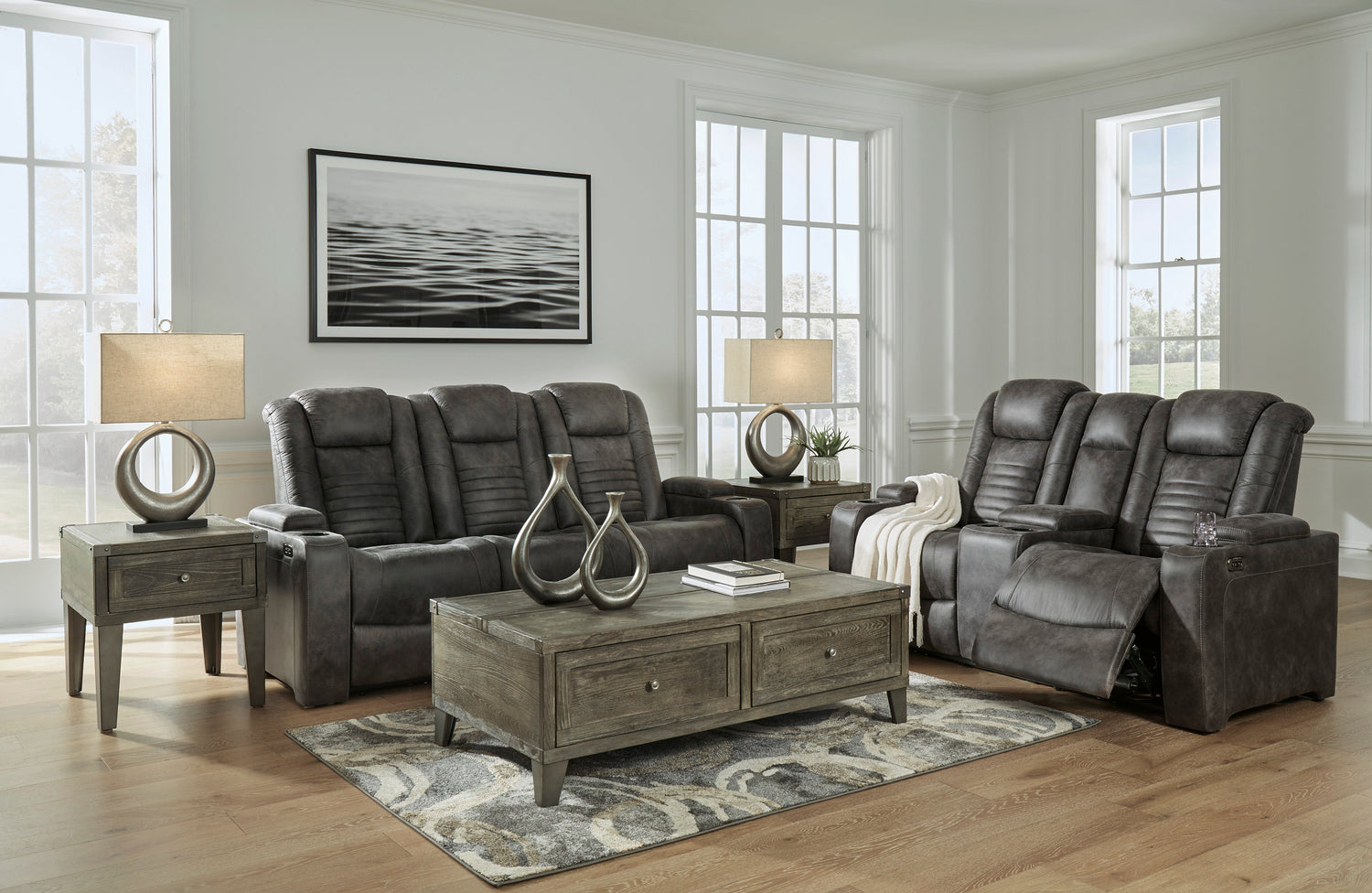 Soundcheck Storm Power Reclining Living Room Set - SET | 3060615 | 3060618 - Bien Home Furniture &amp; Electronics