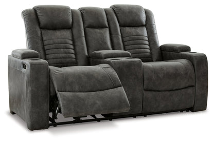 Soundcheck Storm Power Reclining Loveseat with Console - 3060618 - Bien Home Furniture &amp; Electronics