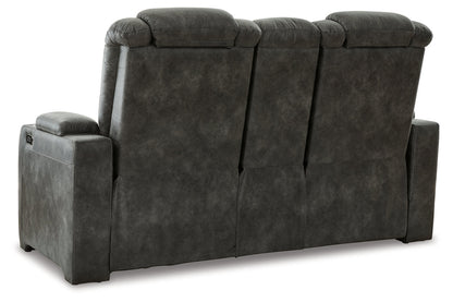 Soundcheck Storm Power Reclining Loveseat with Console - 3060618 - Bien Home Furniture &amp; Electronics