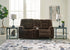 Soundwave Chocolate Reclining Loveseat with Console - 7450294 - Bien Home Furniture & Electronics