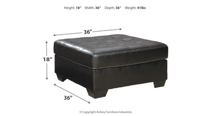 [SPECIAL] Jacurso Charcoal Oversized Ottoman - 9980408 - Bien Home Furniture &amp; Electronics