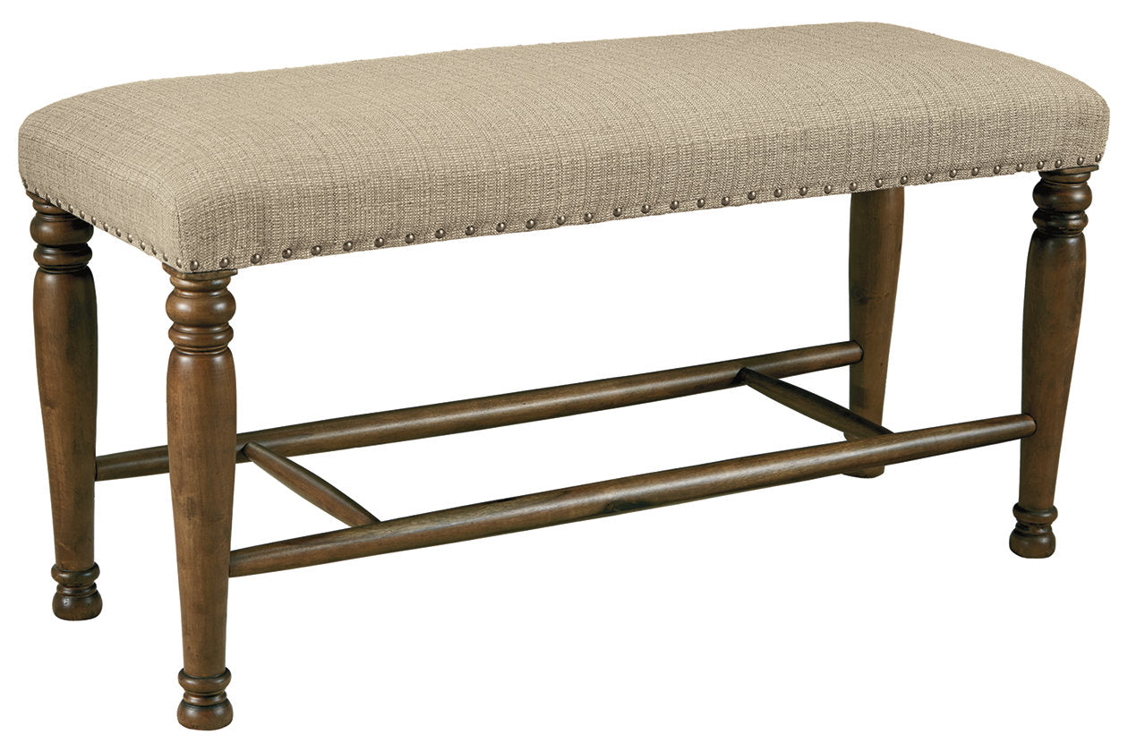 [SPECIAL] Lettner Gray/Brown Dining Bench - D733-00 - Bien Home Furniture &amp; Electronics