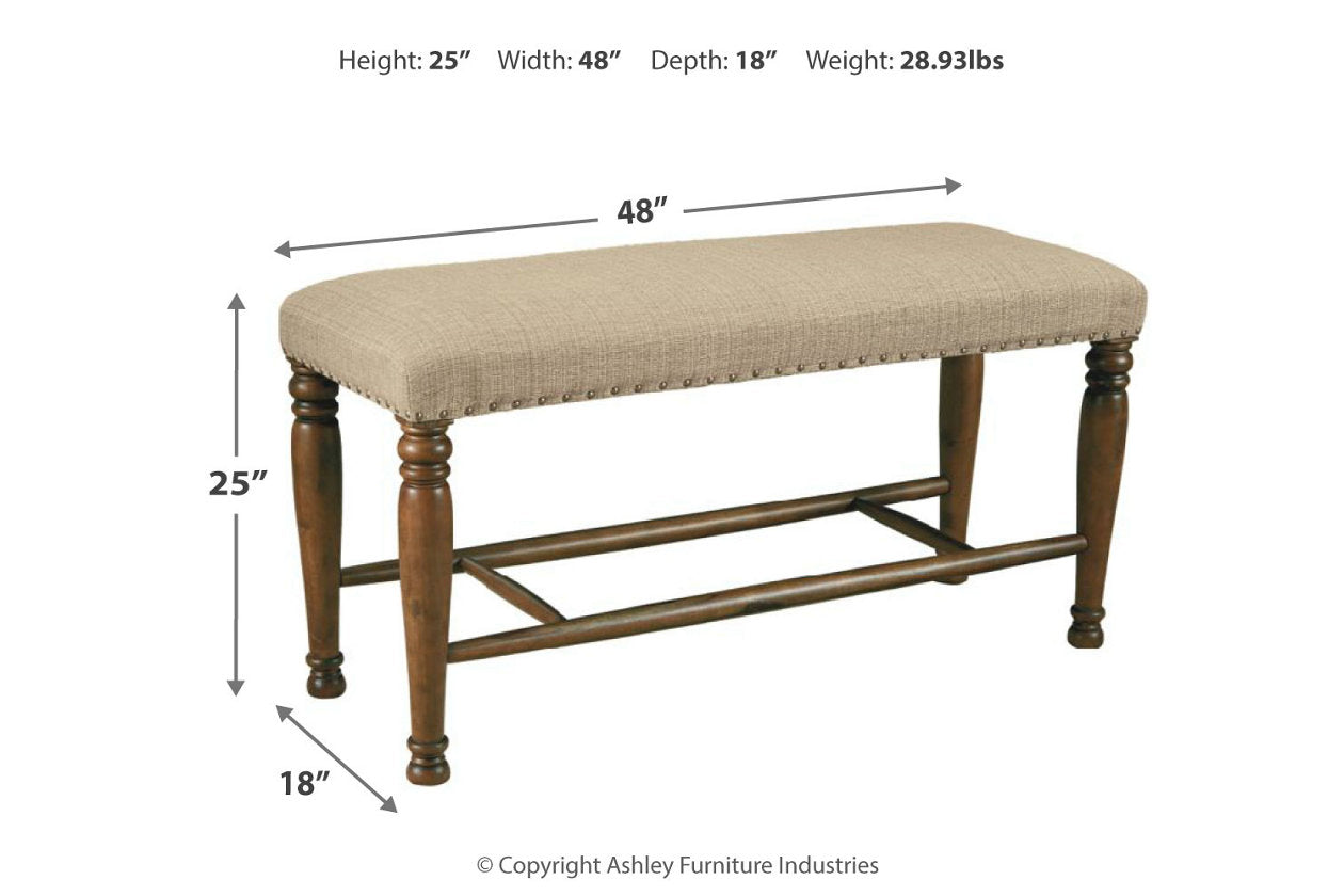 [SPECIAL] Lettner Gray/Brown Dining Bench - D733-00 - Bien Home Furniture &amp; Electronics