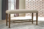 [SPECIAL] Lettner Gray/Brown Dining Bench - D733-00 - Bien Home Furniture &amp; Electronics
