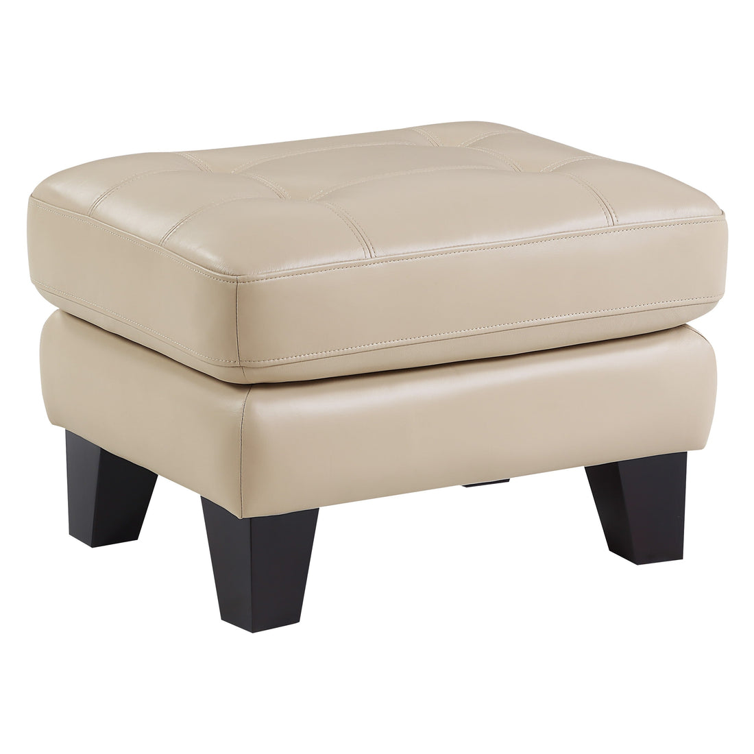Spivey Beige Leather Ottoman - 9460BE-4 - Bien Home Furniture &amp; Electronics