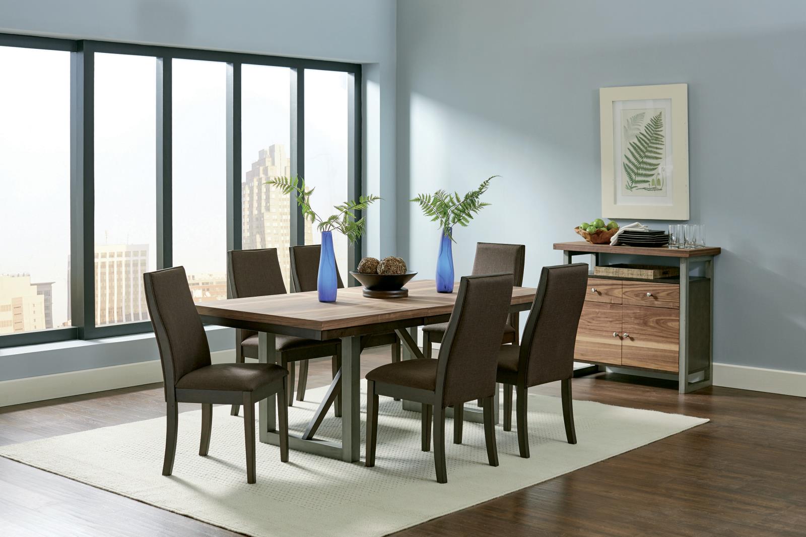 Spring Creek Rectangular Slat Dining Set - 106581-S7G - Bien Home Furniture &amp; Electronics