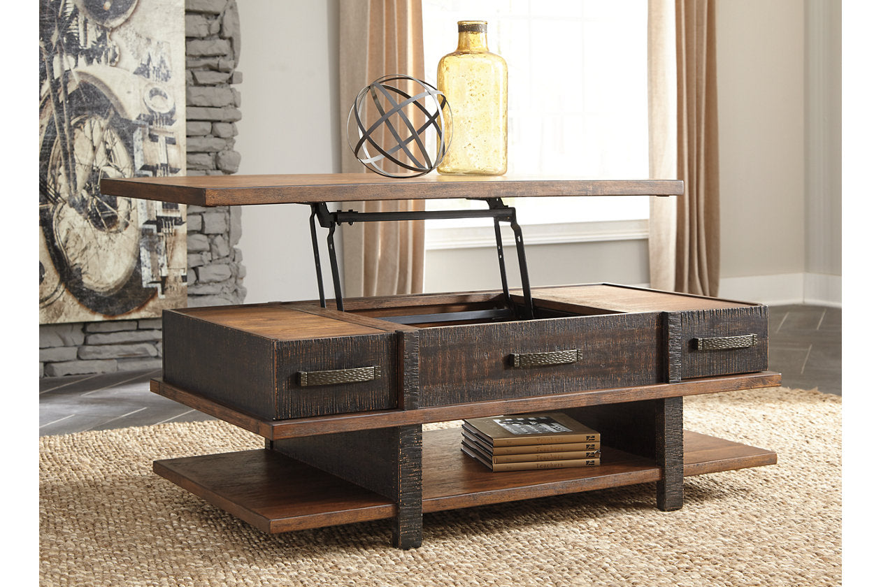 Stanah Two-tone Coffee Table with Lift Top - T892-9 - Bien Home Furniture &amp; Electronics