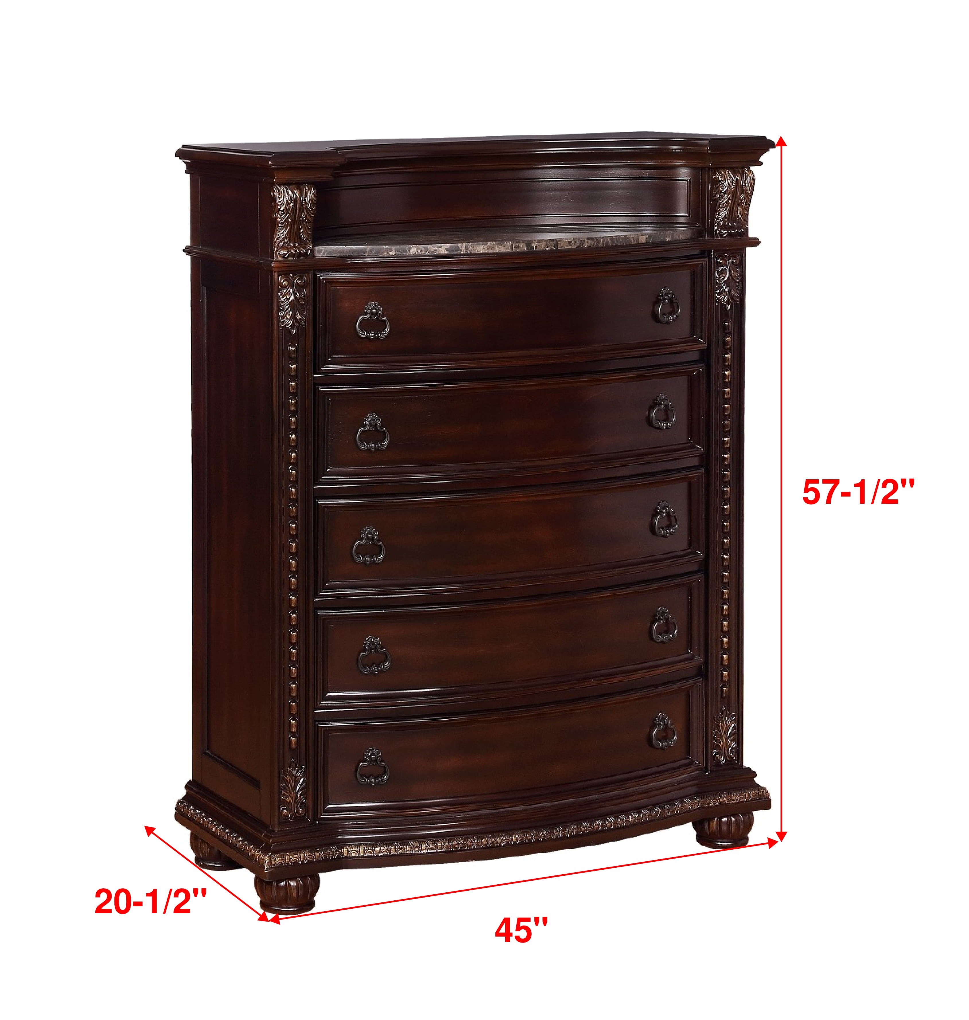 Stanley Cherry Brown Chest - B1600-4 - Bien Home Furniture &amp; Electronics