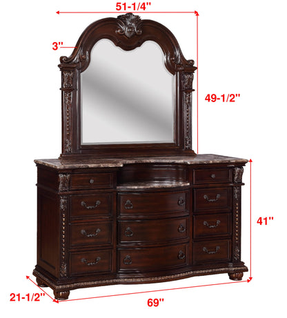 Stanley Cherry Brown Dresser - B1600-1 - Bien Home Furniture &amp; Electronics