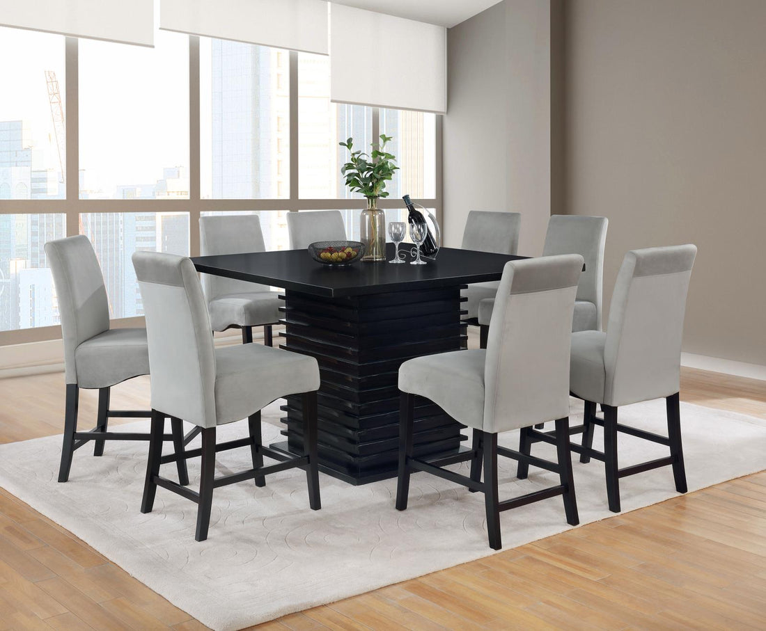 Stanton 5-Piece Dining Room Set Black/Gray - 102068-S5 - Bien Home Furniture &amp; Electronics