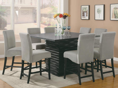 Stanton Black Square Counter Table - 102068 - Bien Home Furniture &amp; Electronics