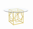 Starlight Brass Dining Table Base - 192641 - Bien Home Furniture & Electronics