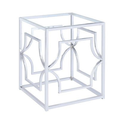 Starlight Chrome Dining Table Base - 192561 - Bien Home Furniture &amp; Electronics