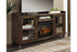 Starmore Brown 70" TV Stand with Electric Fireplace - SET | W100-101 | W633-68 - Bien Home Furniture & Electronics