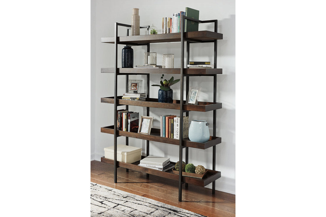 Starmore Brown 76&quot; Bookcase - H633-70 - Bien Home Furniture &amp; Electronics