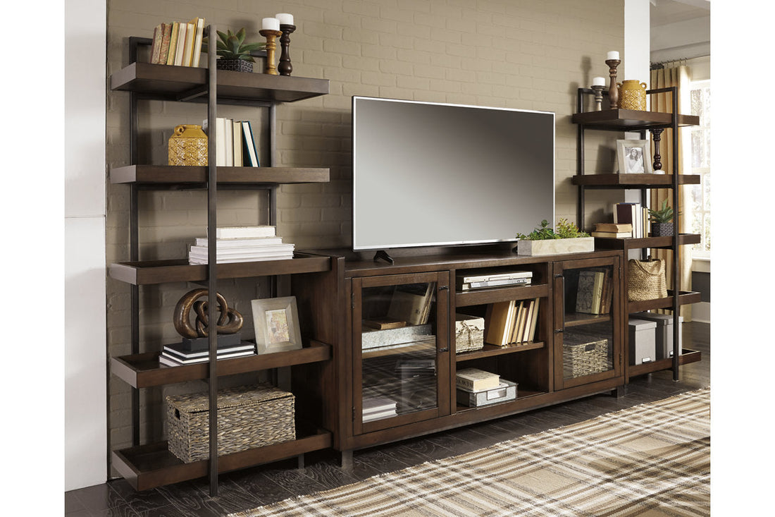 Starmore Brown/Gunmetal 3-Piece Entertainment Center - SET | W633-34(2) | W633-68 - Bien Home Furniture & Electronics
