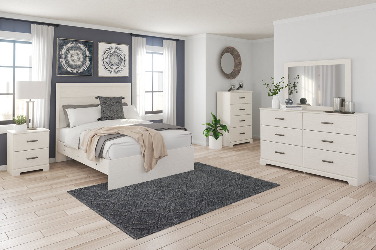 Stelsie White Full Panel Bed - SET | B2588-55 | B2588-86 - Bien Home Furniture &amp; Electronics